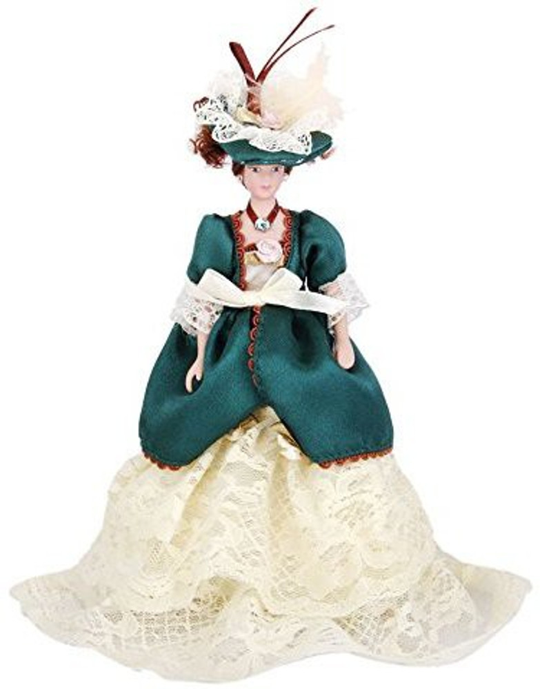 Porcelain doll 2025 green dress