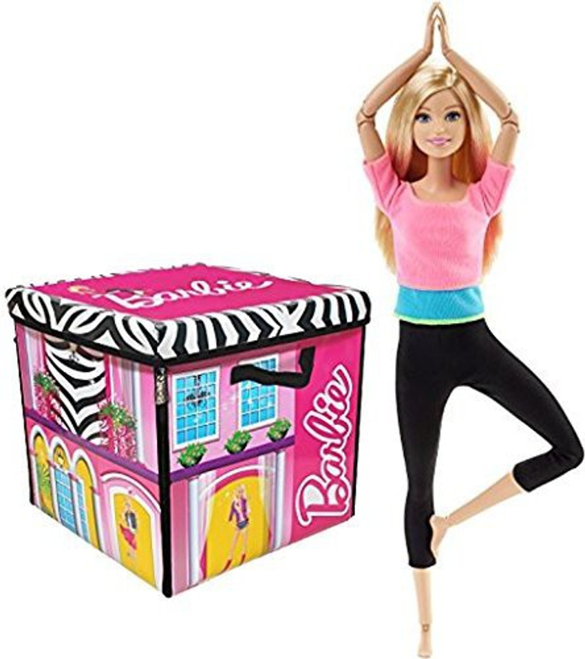 Barbie zipbin 40 doll dream house toy box shop and playmat