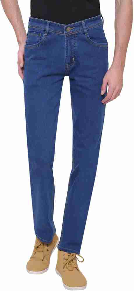 GRADELY Men Navy Blue Slim Fit Jeans