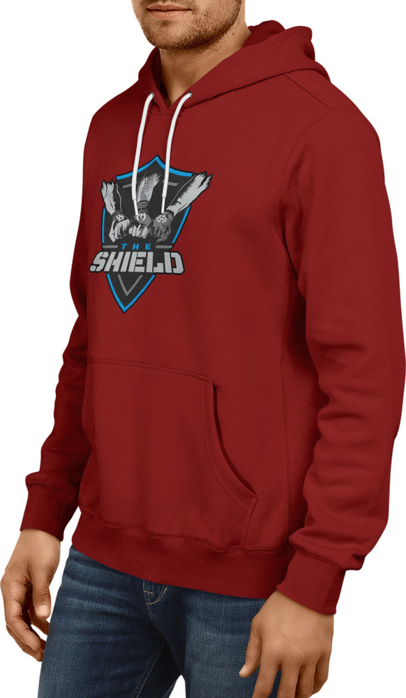 Wwe Shield Sweatshirt Hoodie For Men Printed Men Hooded Neck Maroon T Shirt Buy Wwe Shield Sweatshirt Hoodie For Men Printed Men Hooded Neck Maroon T Shirt Online at Best Prices in India