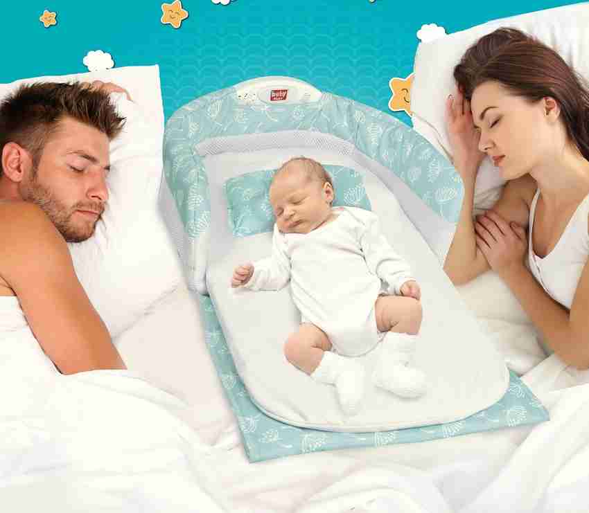 BabyMate Baby Bed Portable Infant Sleeper Color May Vary