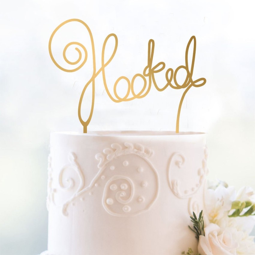 Buy Congratulations Engagement Cake Topper Wedding Cake Toppers Online in  India - Etsy