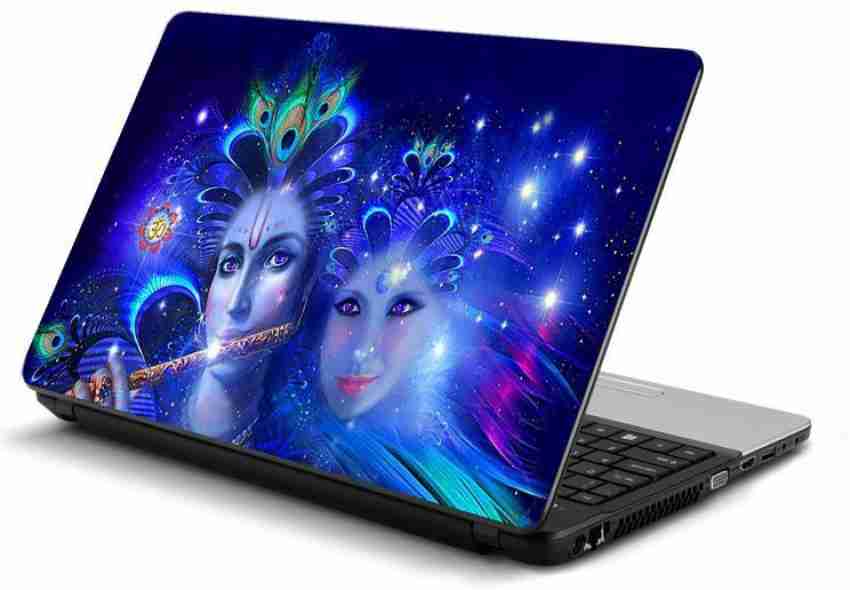 Full Panel Laptop Skin Decal Sticker Fits Size Upto 15.6 inches - Lord  Krishna Line Art Self Adhesive Vinyl Laptop Decal 15.6 Price in India - Buy  Full Panel Laptop Skin Decal