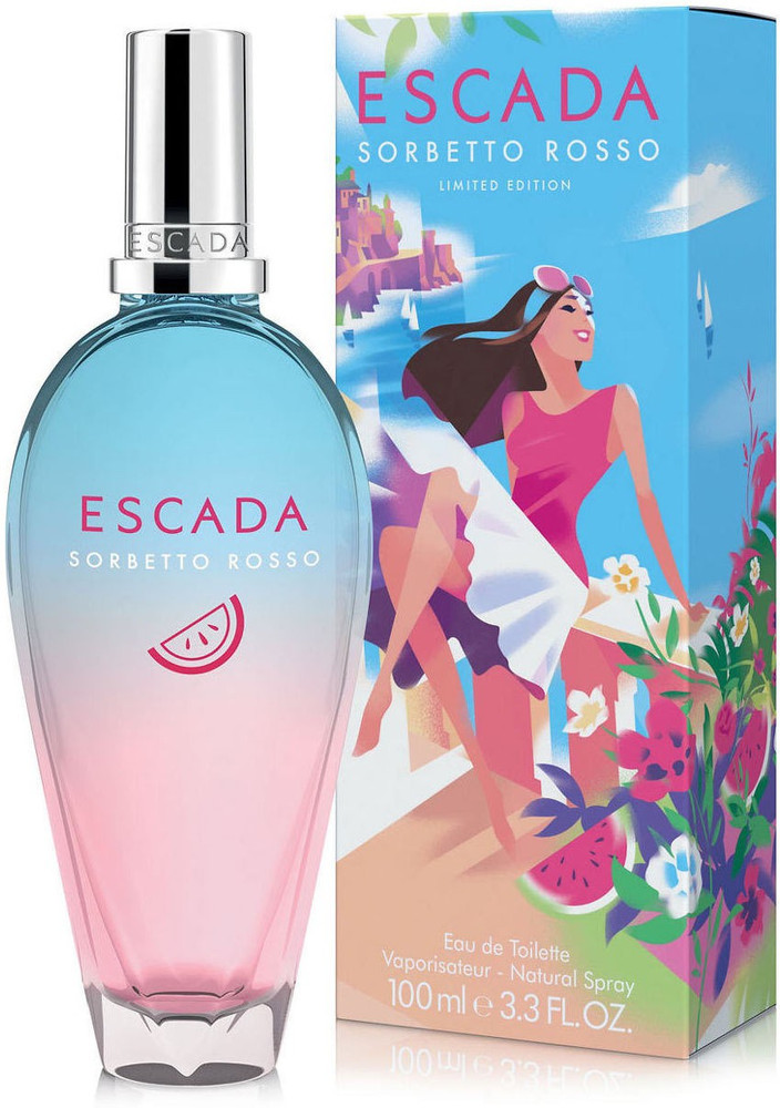 Sorbetto rosso escada store perfume
