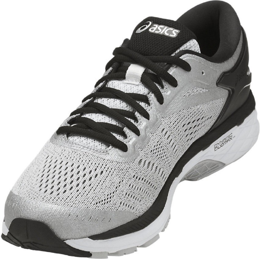 Asics gel kayano 24 men's sale shoes silver/black/mid grey