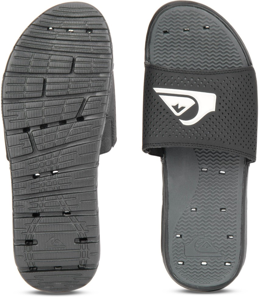 Quiksilver Men Slides Buy BLACK BLACK WHITE Color Quiksilver