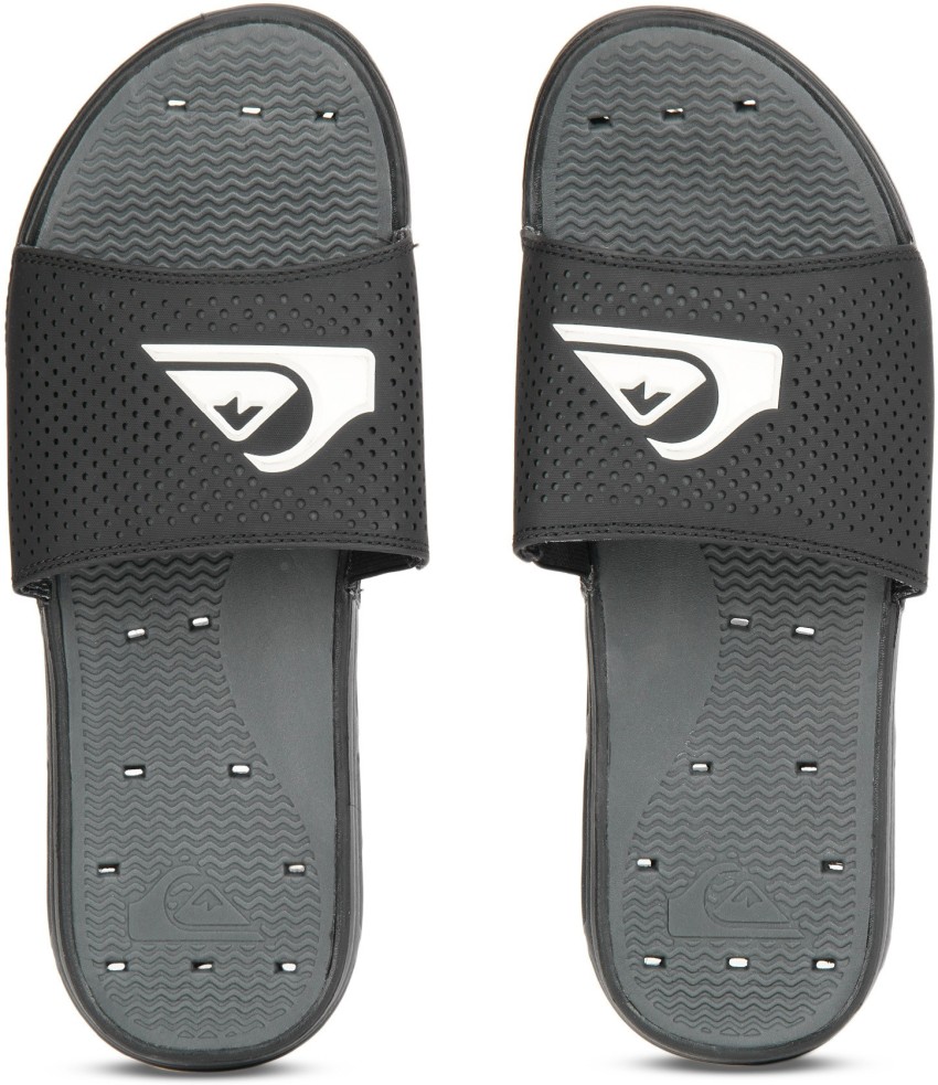 Quiksilver Men Slides Buy BLACK BLACK WHITE Color Quiksilver Men