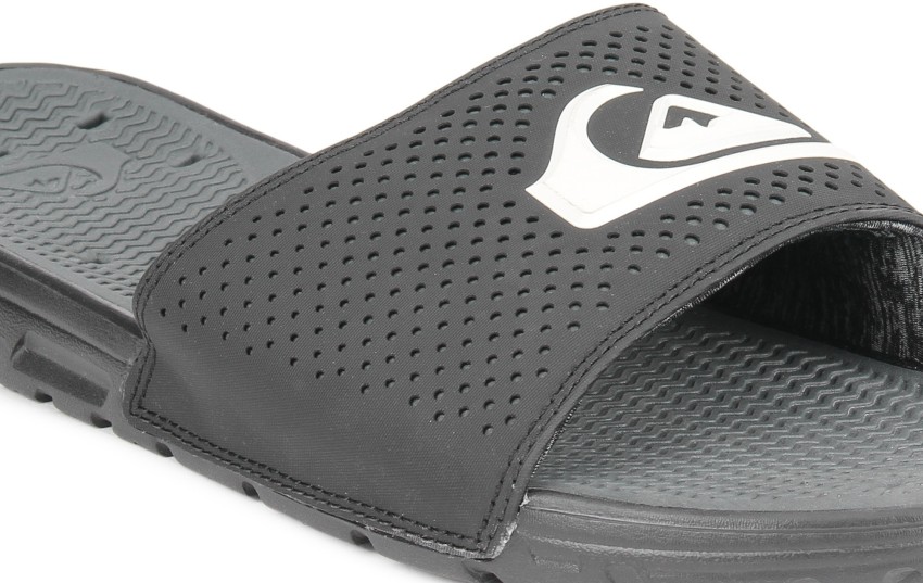 Quiksilver Men Slides Buy BLACK BLACK WHITE Color Quiksilver Men