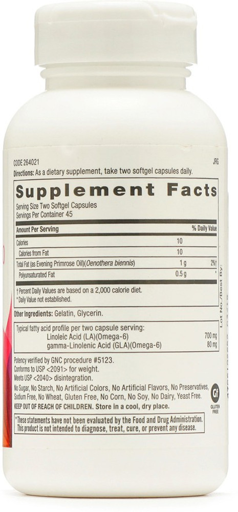 GNC Women s Evening Primrose Oil With Omega 6 Fatty Acids Supports Hormonal Balance 90 Tablets Price in India Buy GNC Women s Evening Primrose Oil With Omega 6 Fatty Acids Supports Hormonal Balance 90