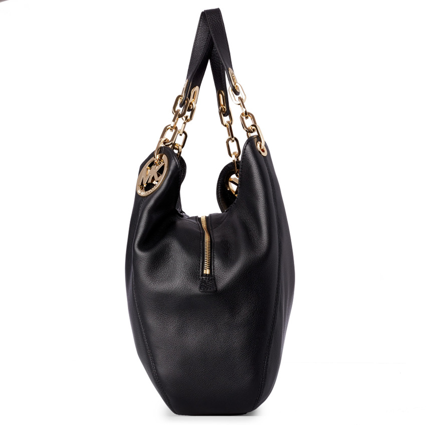 Flipkart MICHAEL KORS Fulton Large Shoulder Tote in Black Waterproof Multipurpose Bag Multipurpose Bag