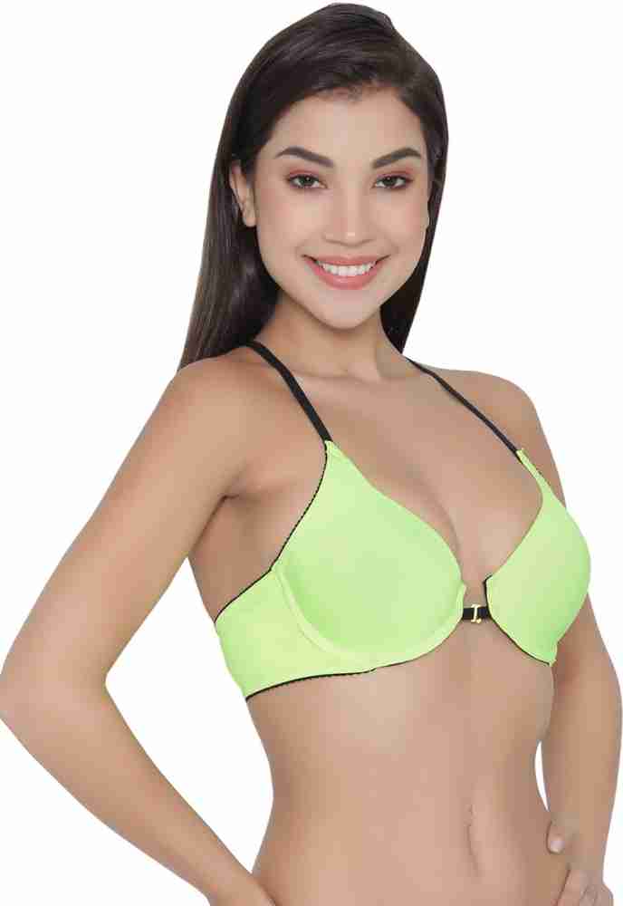 Clovia Padded Underwired Push-Up Front Open Cage Back T-Shirt Bra