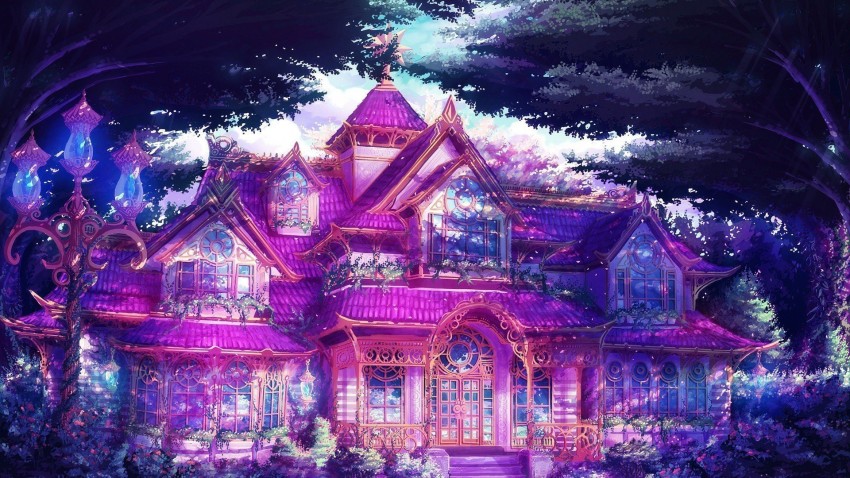Wallpaper ID 103300  anime house building free download