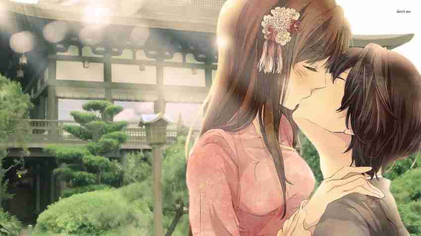 HD kiss anime love wallpapers