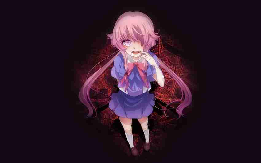 Mirai Nikki Anime Girls Gasai Yuno Matte Finish Poster Paper Print