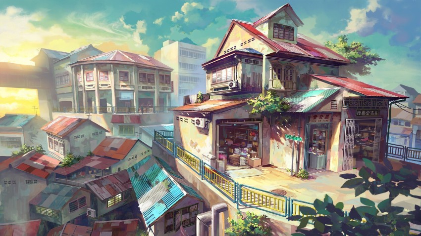 Anime House HD Wallpaper by kukka