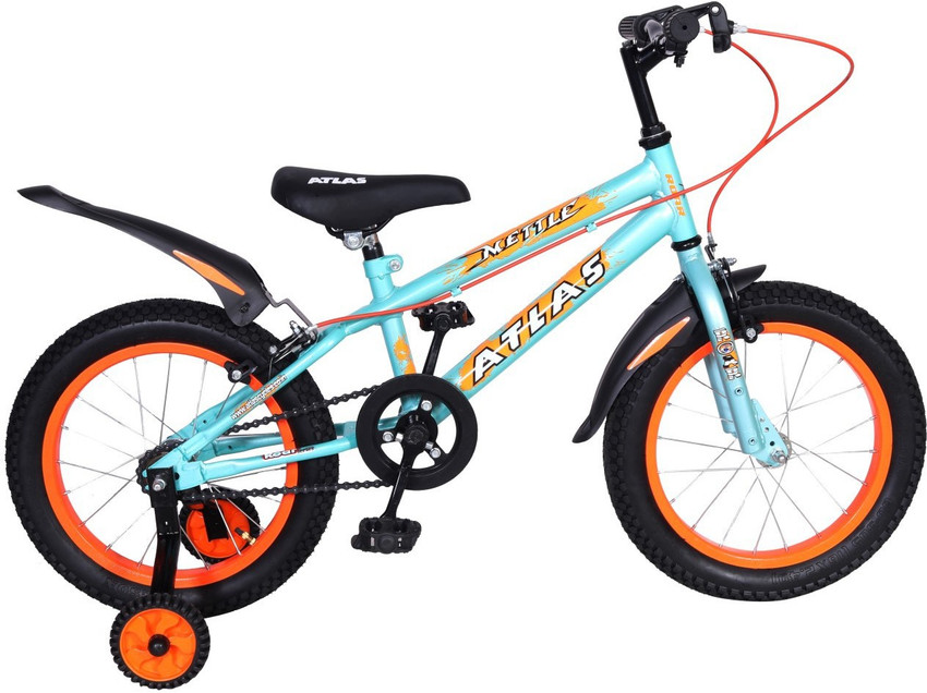 ATLAS Mettle Sports Bike For Kids Age Of 5 8Yrs Sky Blue Orange 16 T Recreation Cycle Price in India Buy ATLAS Mettle Sports Bike For Kids Age Of 5 8Yrs Sky Blue Orange 16 T Recreation Cycle online at...