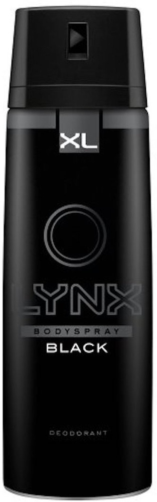 LYNX Black Body Spray Deodorant Long Lasting 48 hours Protection