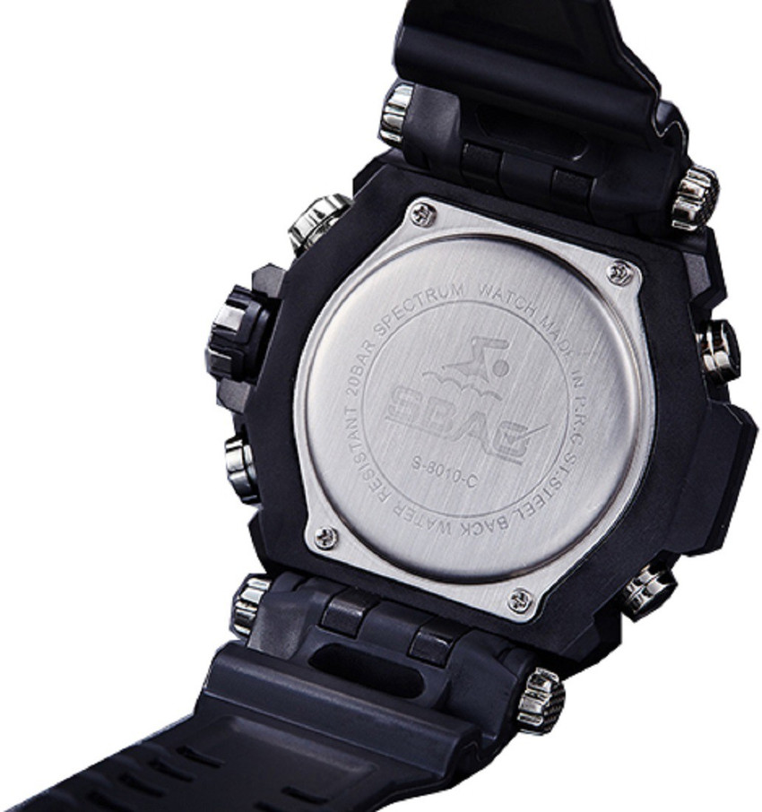 Analog men's deals watch black sbao