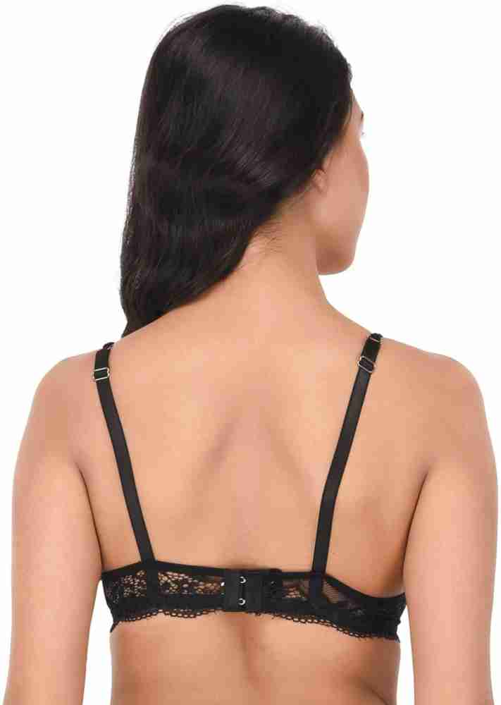 Quttos Lacy Dreams Pushup Bra Women Push-up Lightly Padded Bra - Buy Black  Quttos Lacy Dreams Pushup Bra Women Push-up Lightly Padded Bra Online at  Best Prices in India