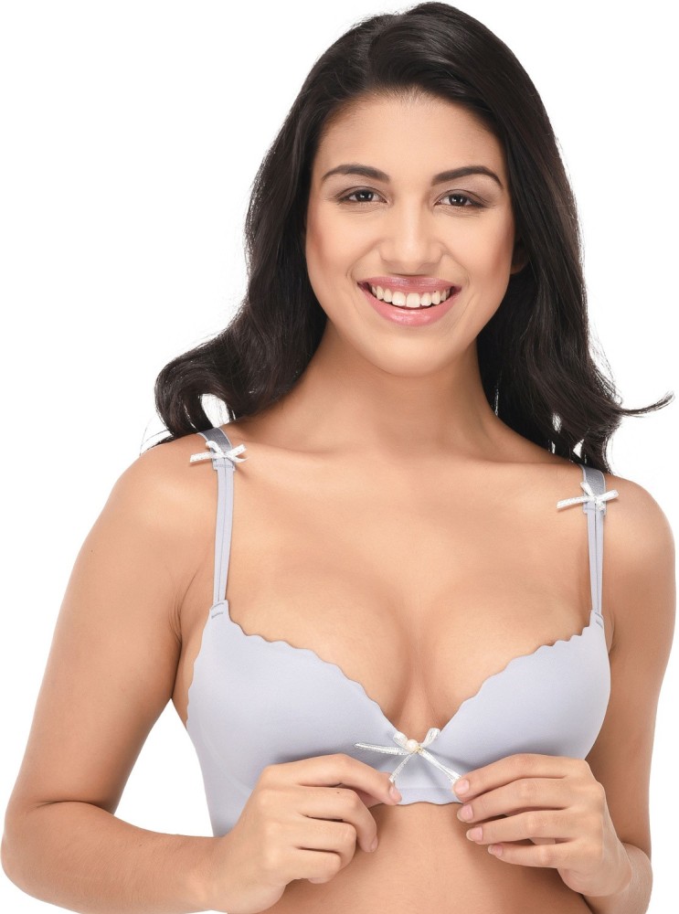 Quttos Hot Seamless Pushup Bra Women Push-up Lightly Padded Bra - Buy Grey  Quttos Hot Seamless Pushup Bra Women Push-up Lightly Padded Bra Online at  Best Prices in India
