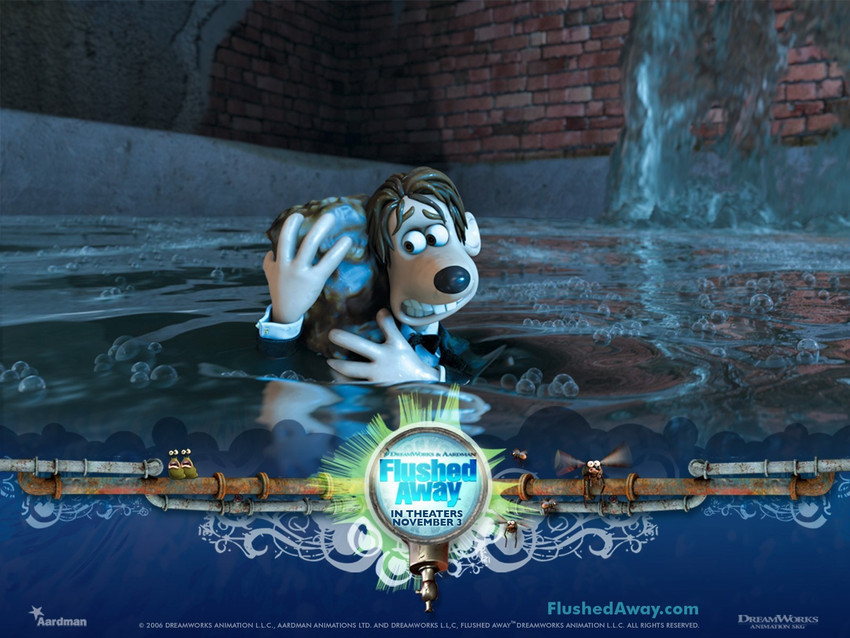 ASHD -flushed-away Wall Poster Paper Print - Movies posters in India - Buy  art, film, design, movie, music, nature and educational  paintings/wallpapers at Flipkart.com