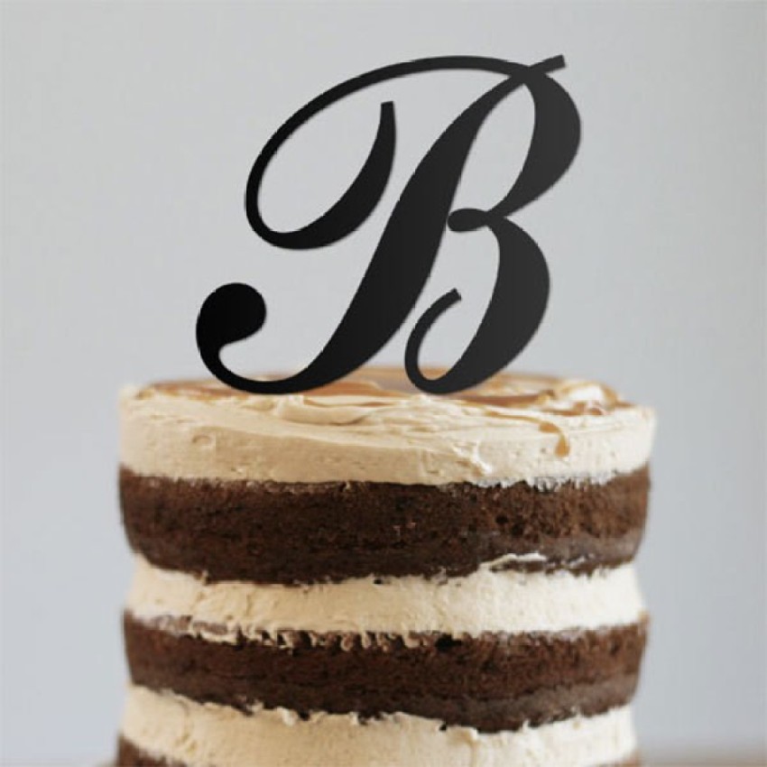 Letter B Cake Topper Monogram B Wedding Topper Initial Cake - Etsy |  Wedding cake with initials, Cake lettering, Wedding cake toppers initials