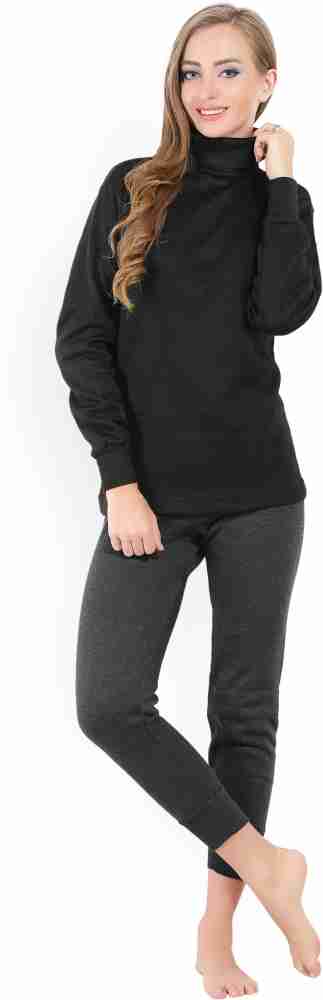 Buy Black THERMOCOT Women Top Thermal Online at Best Prices in India
