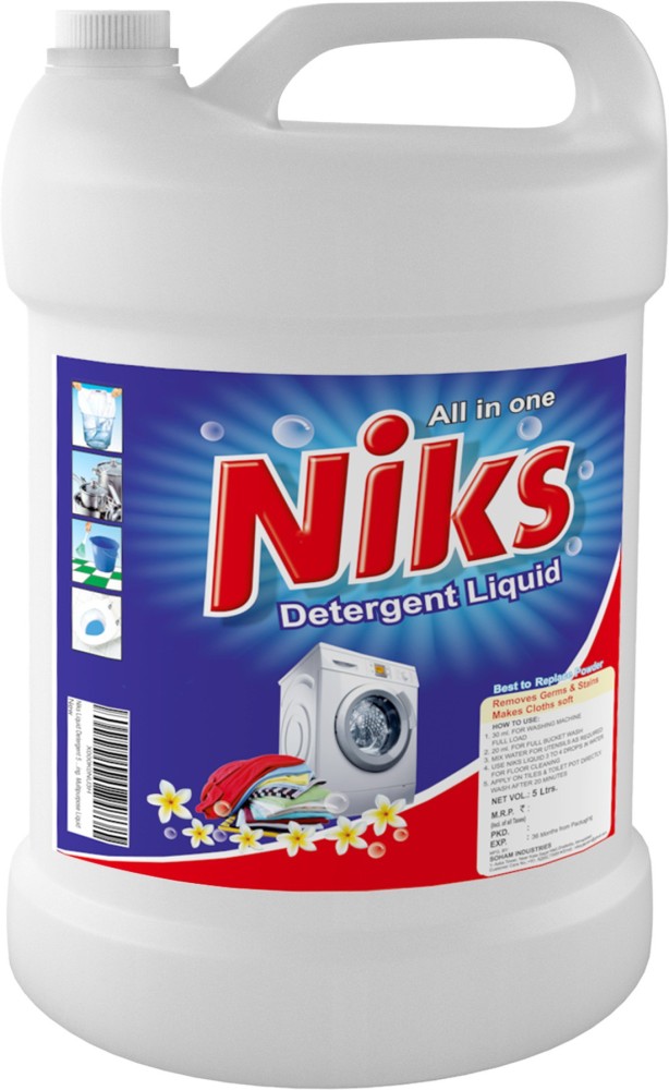 NIKS 5 Ltrs. Premium Classic Liquid Detergent Price in India - Buy NIKS 5  Ltrs. Premium Classic Liquid Detergent online at