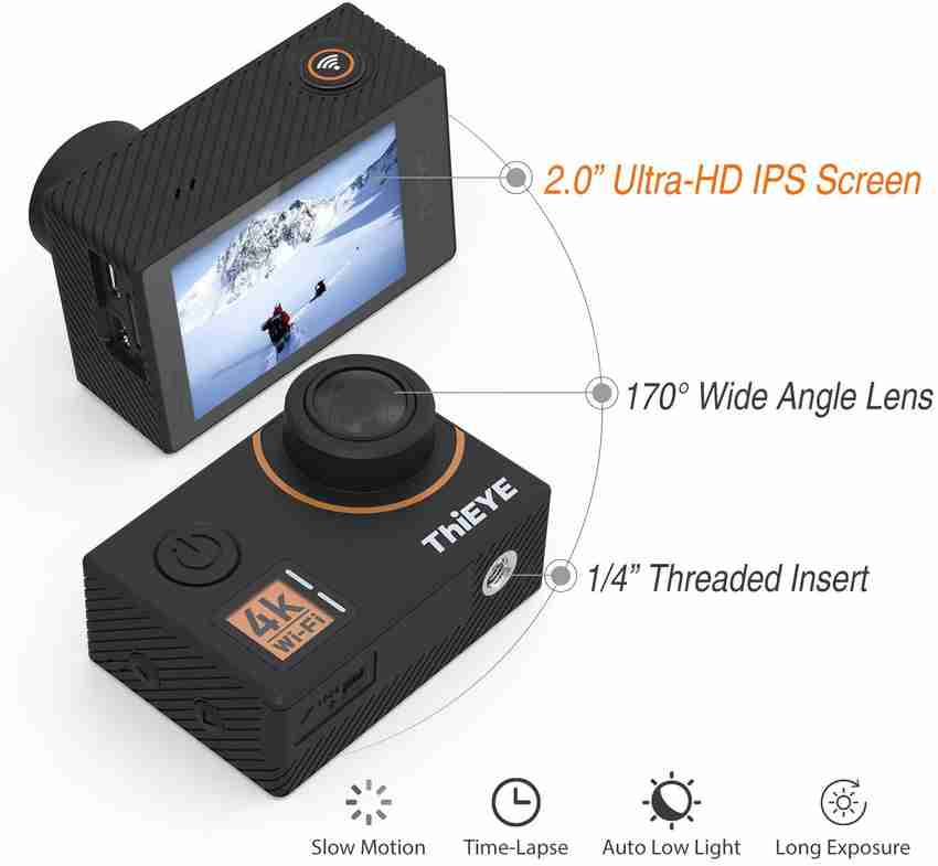 OVIO Sports Action Camera ThiEYE T5 Edge 4K Action Camera Wifi