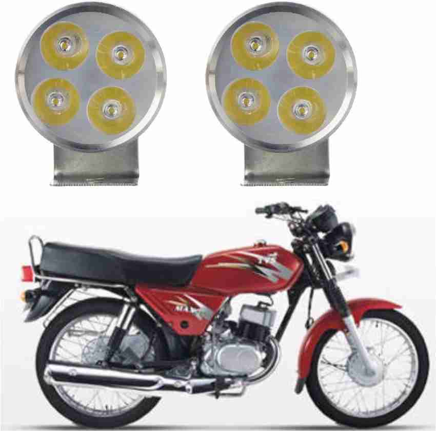 AUTOGARH ROUND 4 LED BULB FOG HEADLIGHT FOR Max 100 Parking Light Motorbike LED for TVS 12 V 55 W Price in India Buy AUTOGARH ROUND 4 LED BULB FOG HEADLIGHT