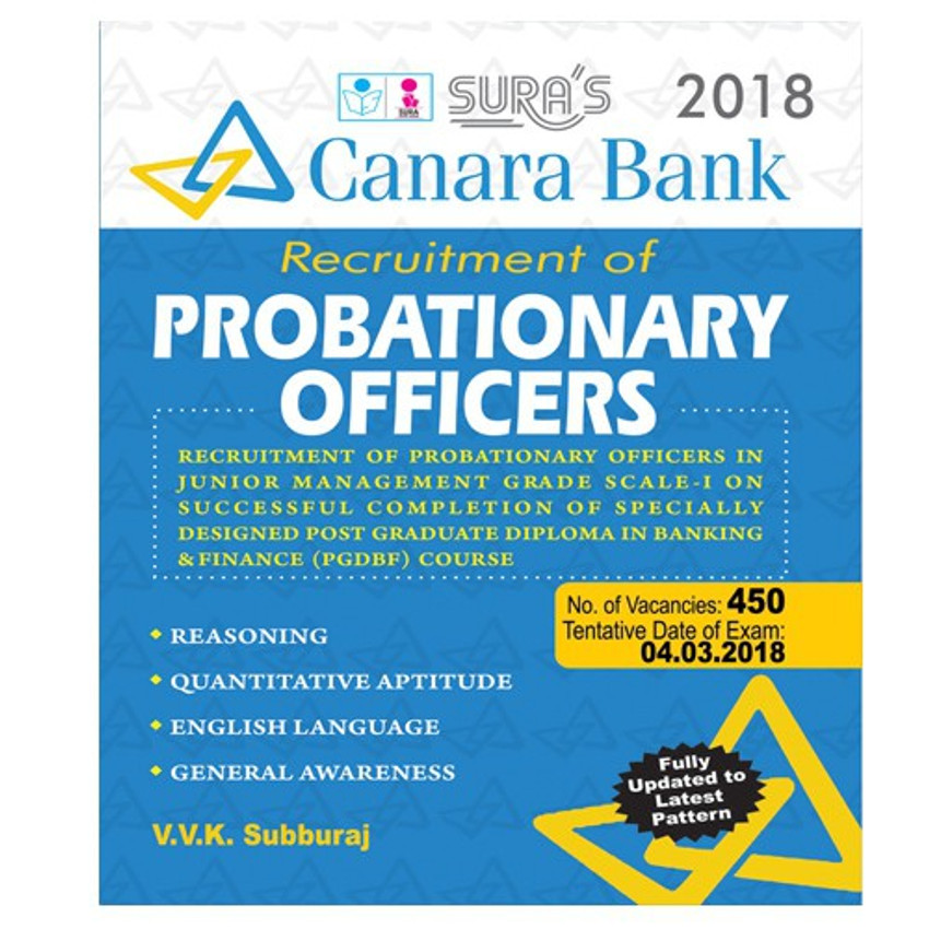Canara Bank Probationary Officers ( PO ) Exam Books 2018: Buy 