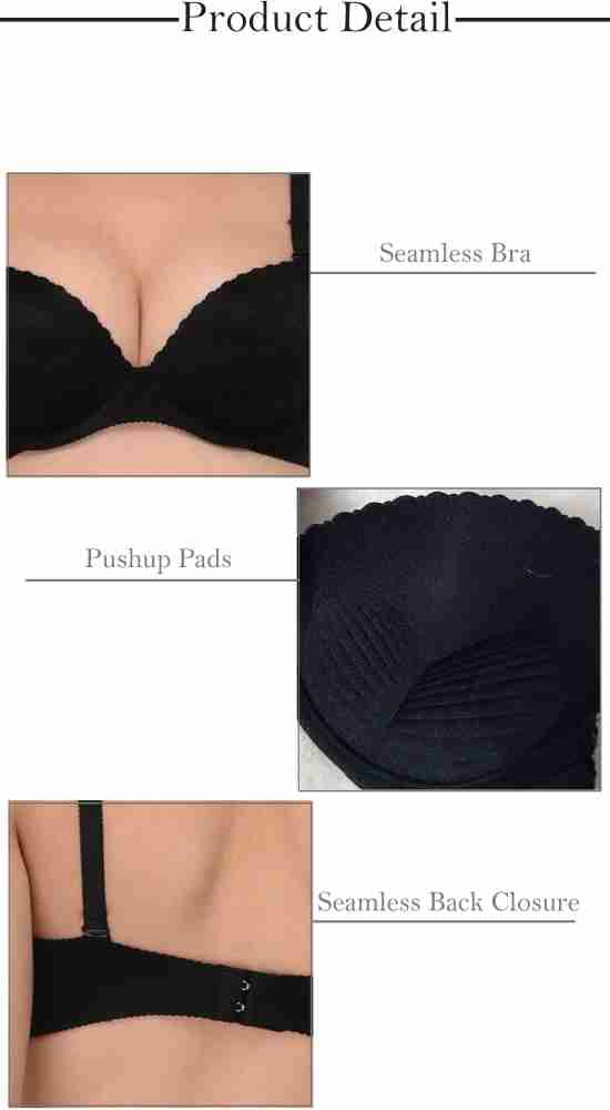 Buy online Black Lace Bras And Panty Set from lingerie for Women by Quttos  for ₹359 at 45% off