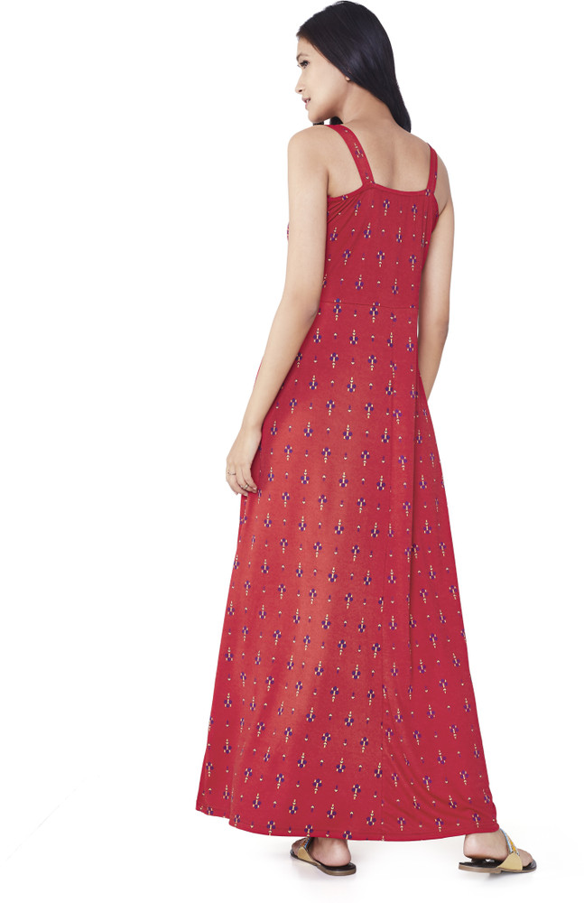 Global desi red hot sale maxi dress
