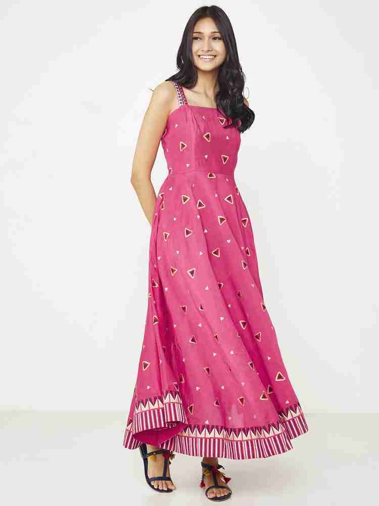 Global desi pink maxi dress outlet