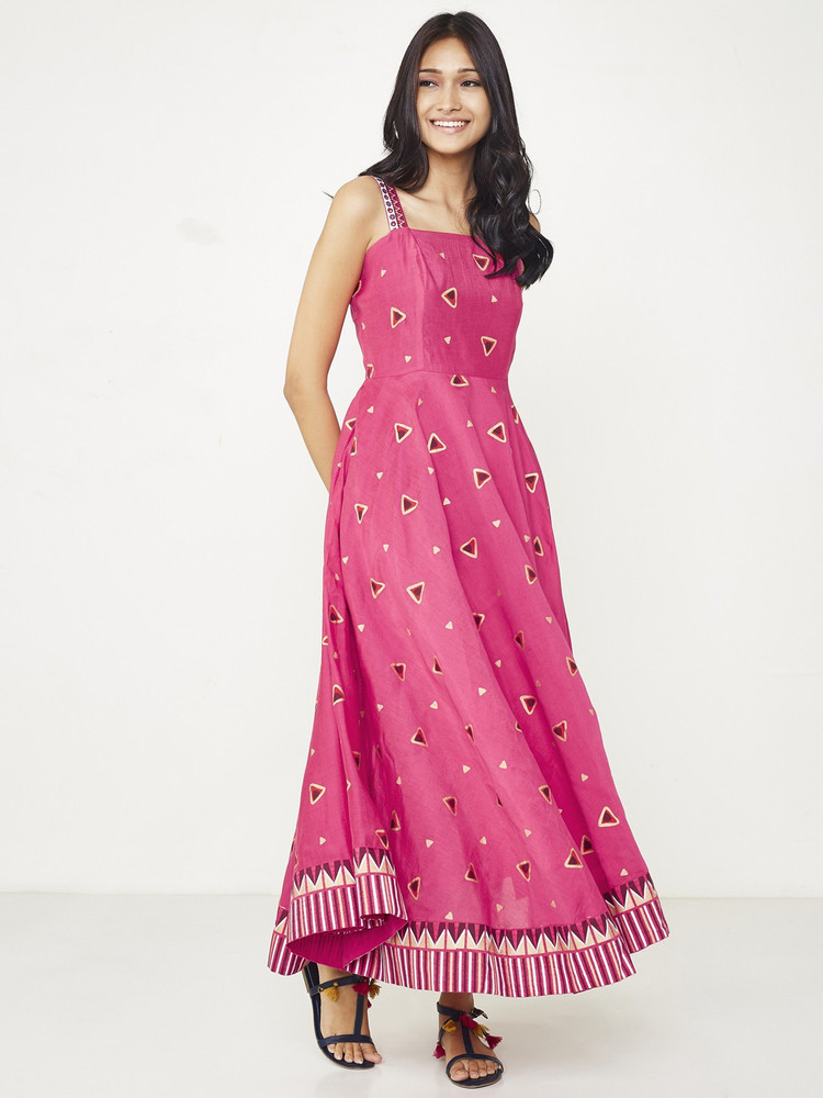 GLOBAL DESI Women Maxi Pink Dress Buy GLOBAL DESI Women Maxi Pink Dress Online at Best Prices in India Flipkart