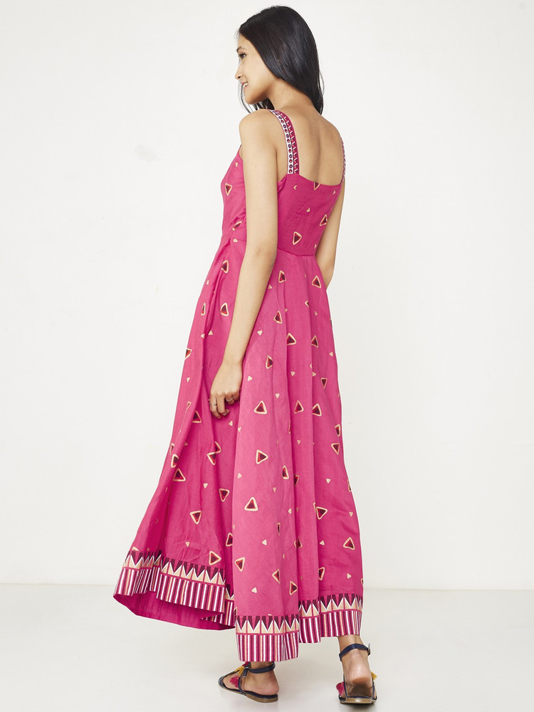GLOBAL DESI Women Maxi Pink Dress Buy GLOBAL DESI Women Maxi
