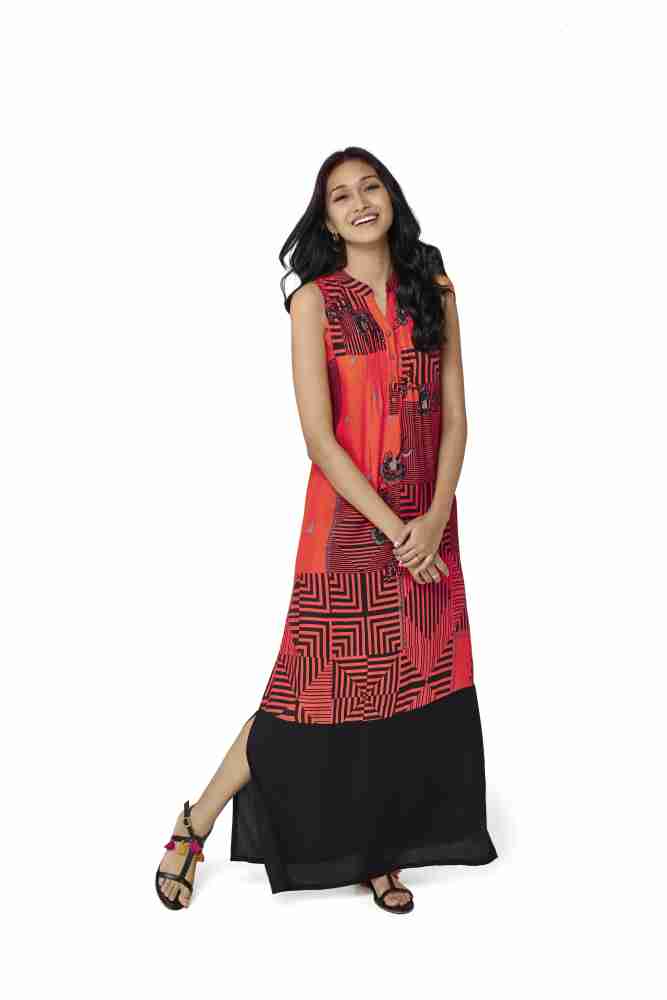 Global desi red maxi dress hotsell