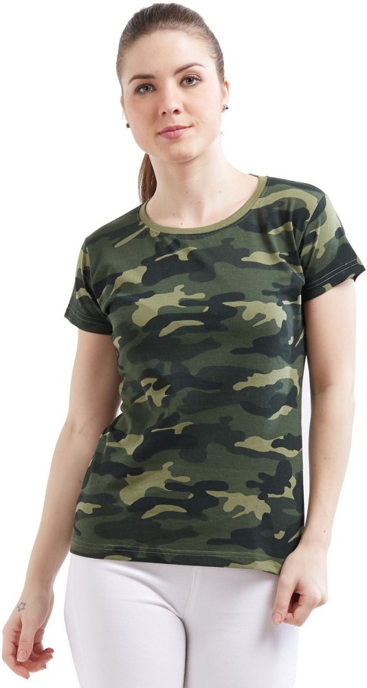 Camouflage t on sale shirt for women