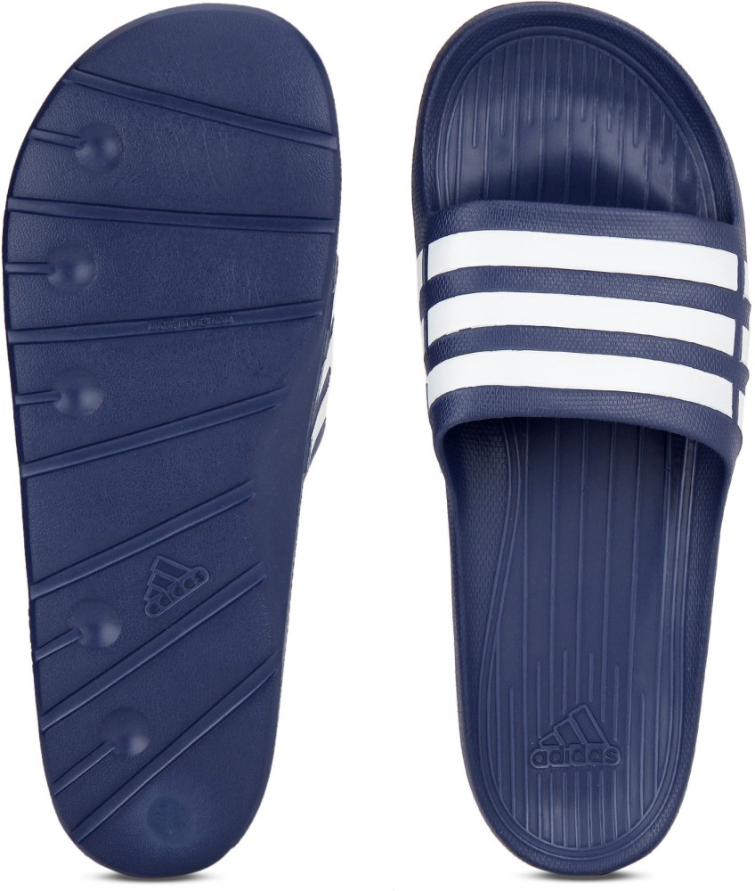 ADIDAS Men DURAMO SLIDE Slides Buy TRUBLU WHT TRUBLU Color