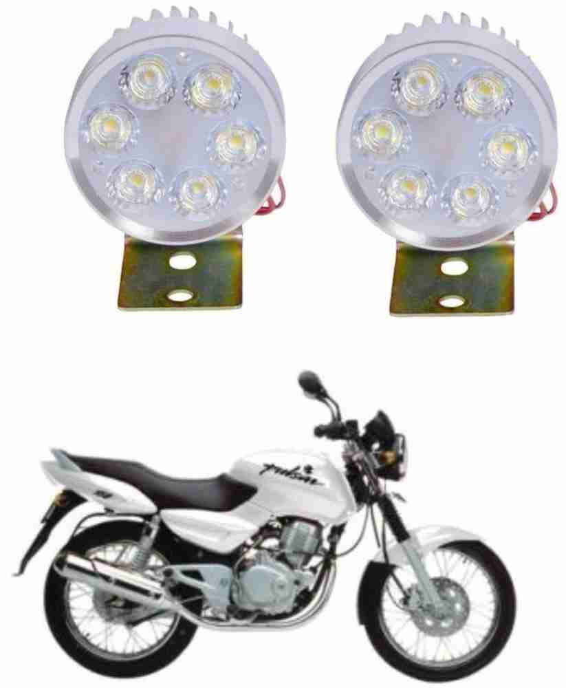 AUTOGARH ROUND 4 LED BULB FOG HEADLIGHT FOR Pulsar 150 Car Fancy