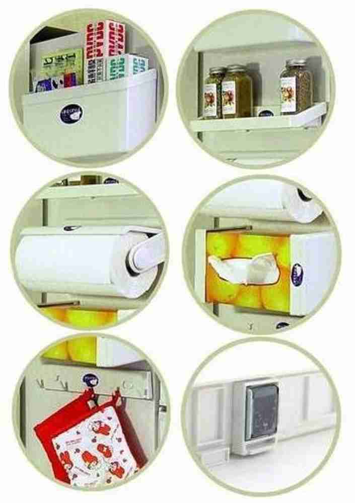 VibeX My Refrigerator Rack Magnetic Fridge Paper Towel Holder Rack Multi use Organizer Rustproof ABS Resin Regular Organizer Price in India Buy VibeX My Refrigerator Rack Magnetic Fridge Paper Towel