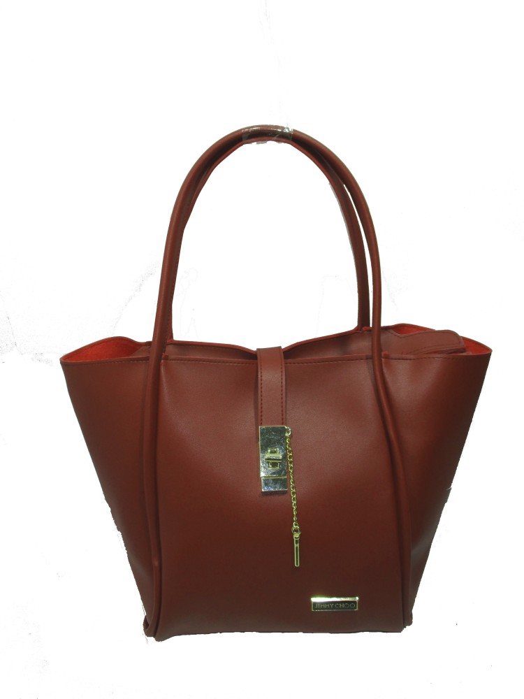 Tan And Brown Synthetic Jimmy Choo Combo Bags