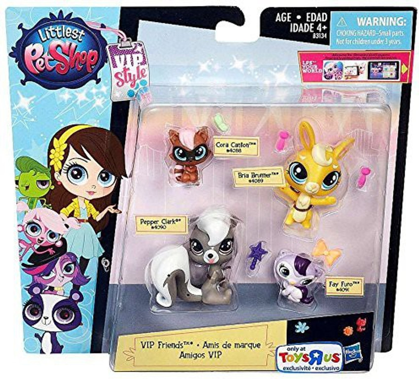 Littlest Pet Shop Vip Friends Figure 4 Pack Vip Friends Figure 4