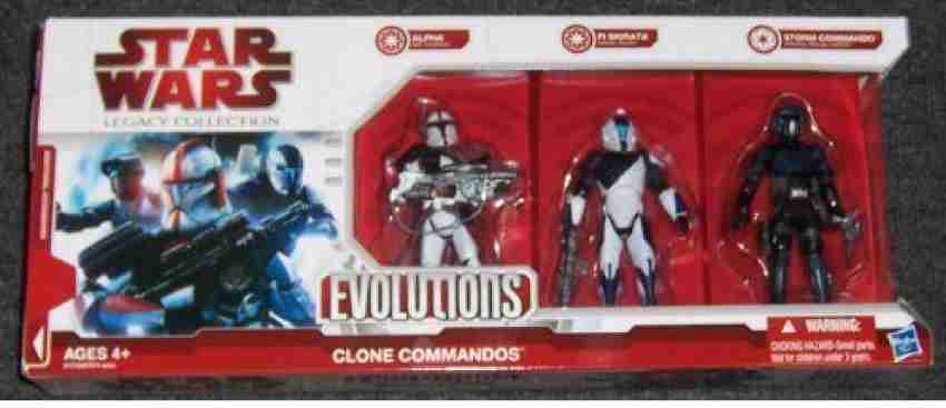 STAR WARS Evolutions Clone Commandos Exclusive 3 Pack