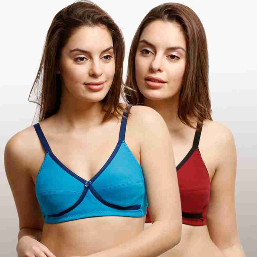 Buy Rosaline By Zivame Pro Women Full Coverage Non Padded Bra(Red) on  Flipkart