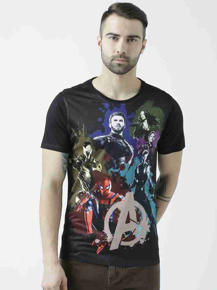 Marvel Avengers Printed Men Round Neck Black T Shirt Buy Marvel Avengers Printed Men Round Neck Black T Shirt Online at Best Prices in India Flipkart