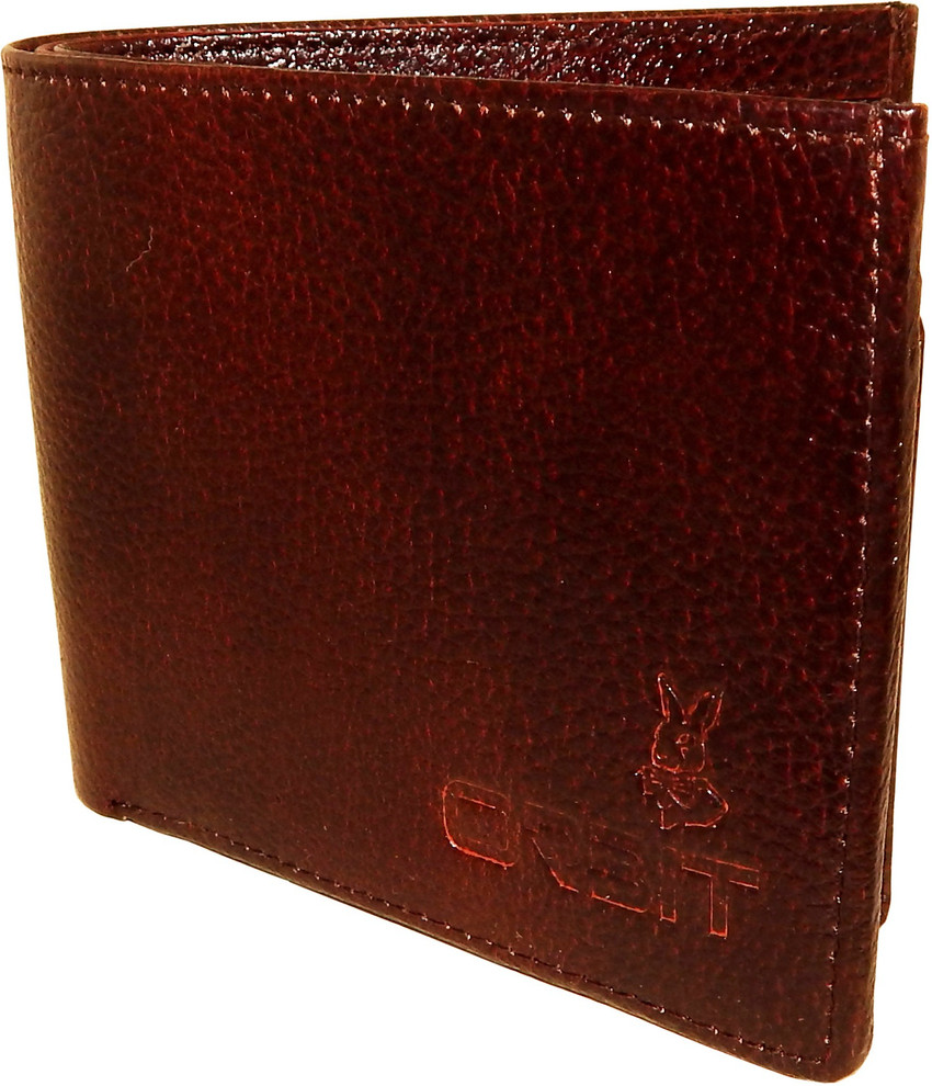 Orbit Men Brown Genuine Leather Wallet Brown Price in India