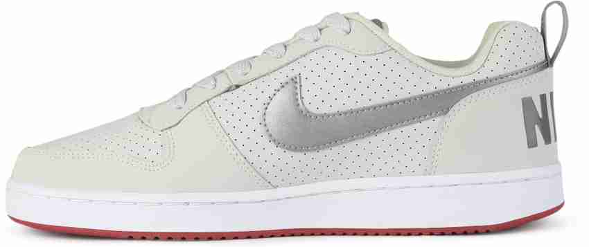 NIKE Court Borough Low Sneakers For Men Buy VAST GREY MTLC COOL GREY GYM RED Color NIKE Court Borough Low Sneakers For Men Online at Best Price Shop Online for Footwears in