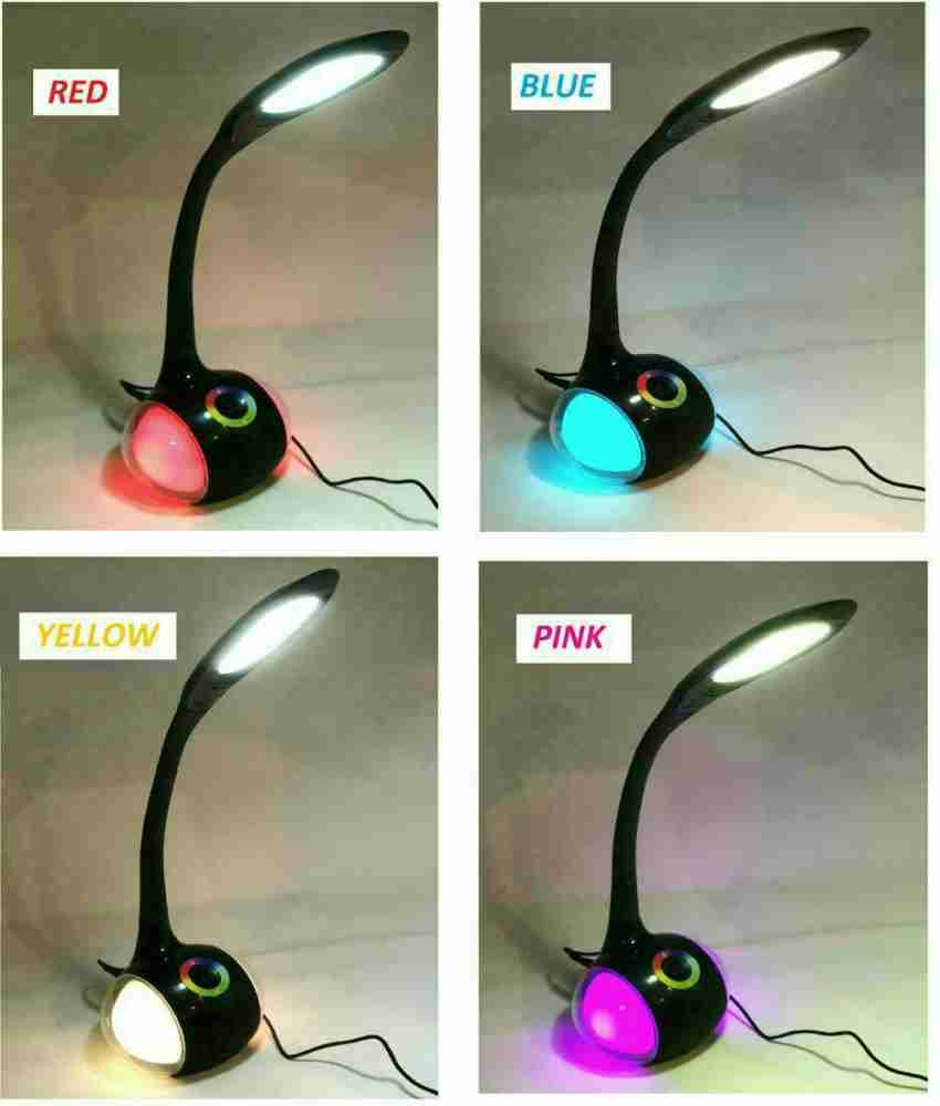 Techzo flexible desk lamp store with rgb night light