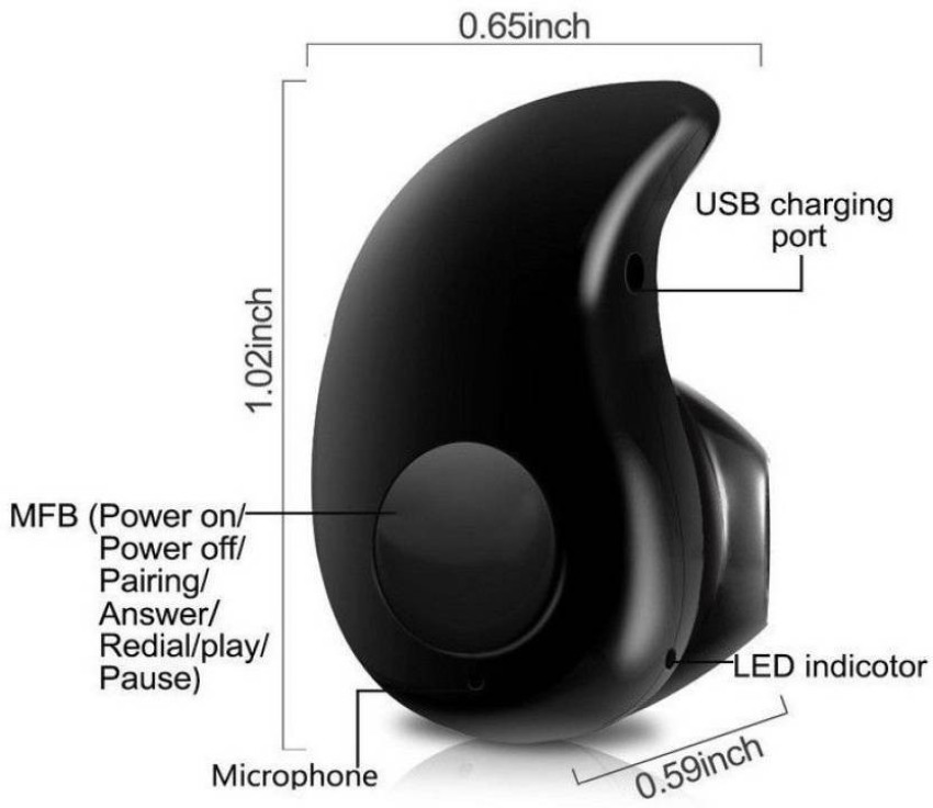 IBS LK8 Wireless Bluetooth In ear Mini Invisible headset Smart